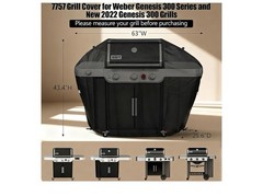 QuliMetal 63 Inch Grill Cover for Weber Genesis 300 Series and New 2022