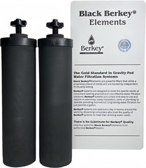2 Combo, Authentic Black Berkey Filters, PF-2 Fluoride Water purifiers & filters