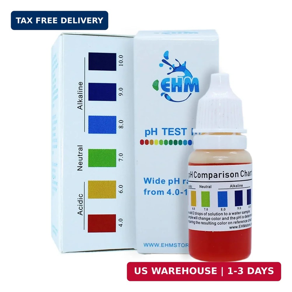 Alkaline Water (ph Test Kit) for Drinking Water Measures pH Level of Water More