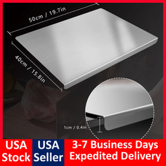 304 Stainless Steel Chopping Board Large with Lid Non Slip for Kitchen Counter