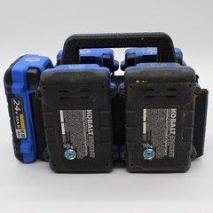 Kobalt 24 volt 6 Slot Battery Caddy Carrying Case Battery Holder