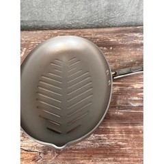 Oval Grill Pan Heavy Duty Cast Aluminum Nonstick Stovetop Cooking