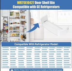Door Gallon Bin Compatible with GE Refrigerator, WR71X10427