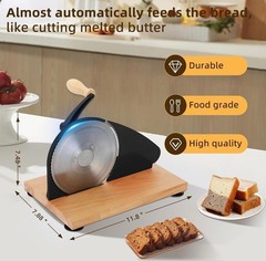 Manual Bread Slicer with Hand Crank Classic Home Bread Slicer for Homemade Sour