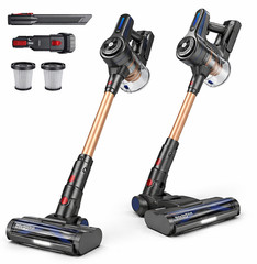 Cordless Stick Vacuum Cleaner 26Kpa, 45Min Runtime, Anti-Tangle, 1.5L Dust Cup