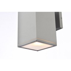 Living District LDOD4041S Raine 1 Light 7.88 inch Silver Outdoor Wall Light