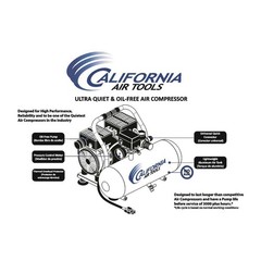 California Air Tools 2010A 1HP 2gal Ultra Quiet & Oil Free Air Compressor New