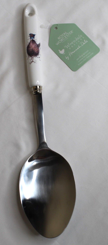 Royal Worcester Serving Spoon, Wrendale Designs, 12.5 in X 2.8 in, WM4037-XT