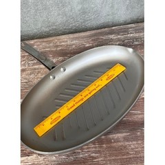 Oval Grill Pan Heavy Duty Cast Aluminum Nonstick Stovetop Cooking