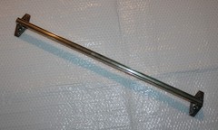 1920’s Antique Towel Bar Solid Nickel Silver / White Brass 3 lb 9 oz 27 5/8 Inch