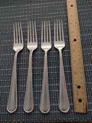 Mikasa VIRTUOSO FROST Vietnam 18/10 Stainless Flatware Lot Of 4 Dinner Forks