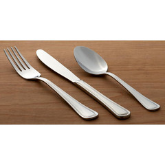 Oneida Tress Everyday 50 Piece Flatware Set, Dishwasher Safe, 5.40 LB, Metallic