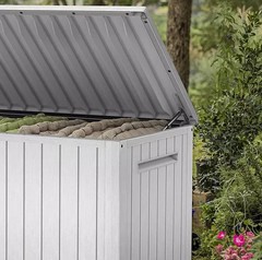 Keter 170 Gal. Resin Deck Box Large Indoor/Outdoor Storage White