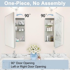Venlus Medicine Cabinet With Mirror 16 x 24x 4.2 in | MC-1624