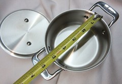 Two All-Clad Specialty Stainless Steel Ramekin with Lid Oven Broiler Safe 600F
