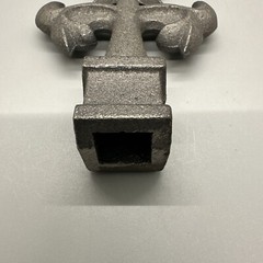 Cast Iron Silver Tone Texas Star Ornamental Fence Topper Finial Western Rustic