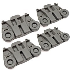 (4 Packs)W10195417 UPGRADED Dishwasher Wheels Lower Rack fit kenmore whirlpool