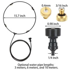 USA Misting Fan Kit Cool Patio Water Mister Spray For Cooling Outdoor 10/20/33FT