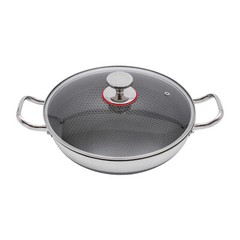 12-inch Stainless Steel Sauté Pan Skillet Non-stick Frying Pan With Lid