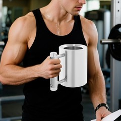 2 in 1 Stainless Steel Dumbbell Water Bottle 8kg Adjustable Weight Fitness Cup