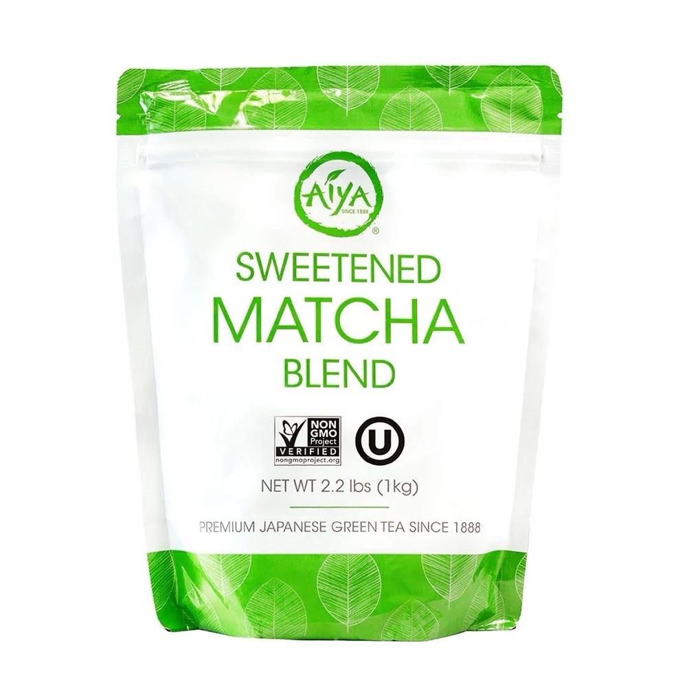 Aiya Sweetened Matcha Blend Powder – Matcha Latte Powder 2.2lbs (1Kg)