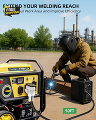 50Ft 250V Welder Extension Cord, 10 Gauge Heavy Duty Outdoor Welding Cord