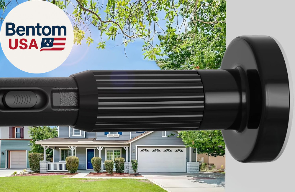 Tension Curtain Rod，40-126.5In(3.33-10.54Ft) One-Click Fast Extension Rod Easy t