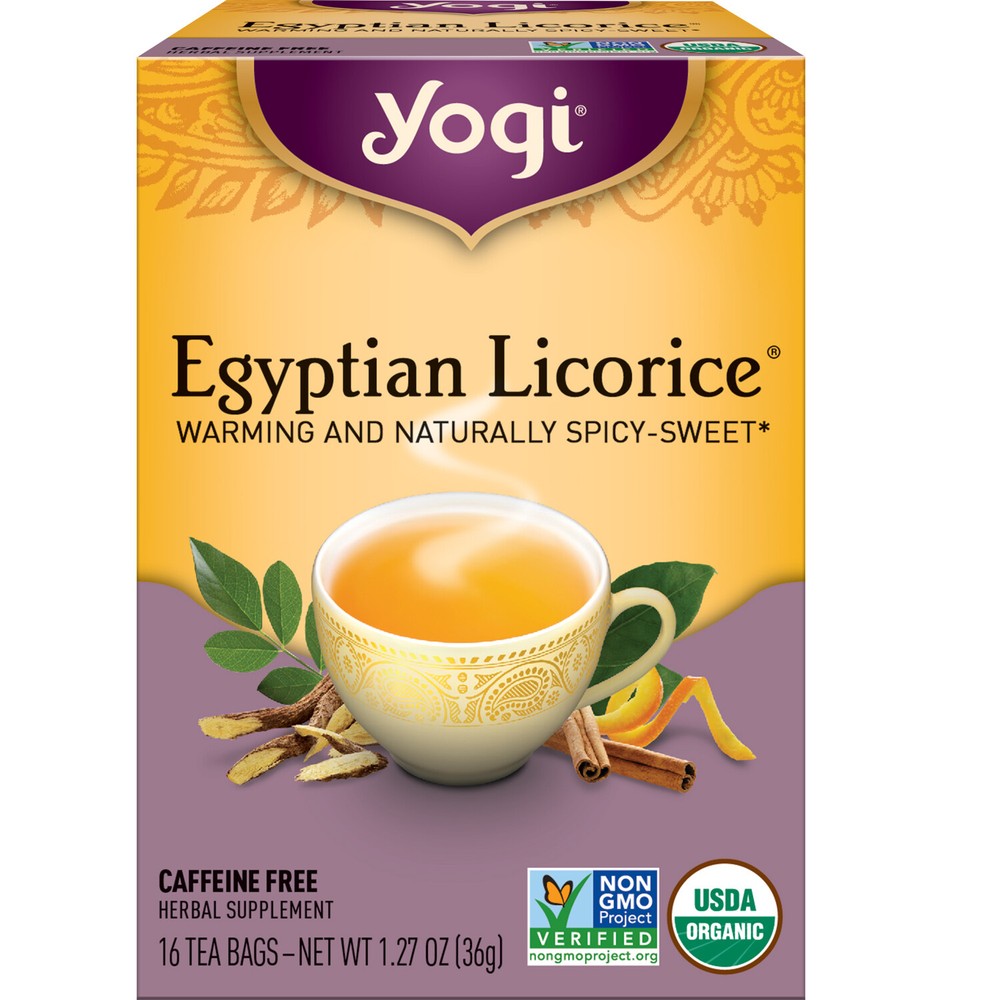 Yogi Tea – Egyptian Licorice Tea (4 Pack) 64 Organic Herbal Tea Bags