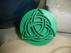 TRINITY TRIQUETRA CELTIC KNOT COOKIE STAMP EMBOSSER MADE IN USA PR4450