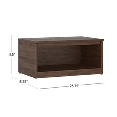 Ardent Open Shelf Modular Storage System, Walnut