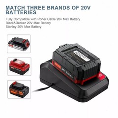 2PACK NEW 20V Lithium-ion Battery / Charger for BLACK DECKER 20 Volt LBXR20 LB20