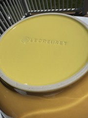Le Creuset XL Mixing Bowl 4.4L 4.6 Qt Yellow Soleil Gradient RETIRED 12” CLEAN