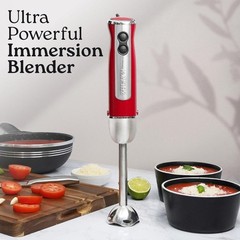 Zulay 800W Immersion Hand Blender – Turbo Stick Mixer, Stainless Blades