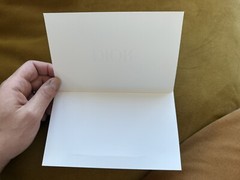NEW Dior White Designer Gift Card Envelope Receipt Holder 7×4.25in Gold Logo Tag