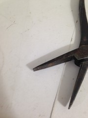 Vintage Pair of Duckbill Pliers, one is Proto 227 other unbranded duck flat nose