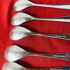 Pfaltzgraff Stainless 18/8 SONYA Oval Tea Spoons Glossy Flatware 6.75in