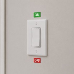 ON OFF Light Switch Stickers Vinyl Decals Garage Door Labels 8-Pack 1.5in x 1in