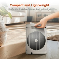 Mainstays 1500W Ceramic Fan-Forced Electric Space Heater White Open Box (4 PACK)