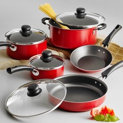 9-Piece Nonstick Cookware Set Pots and Pans Kitchen Cooking Set