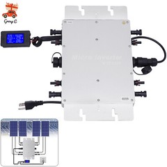 Solar Micro Inverter Waterproof WVC-1200W Grid Tie MPPT Pure Sine Wave DC to AC