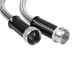 25 -100FT Stainless Steel Metal Flexible Lightweight Garden Water Hose Pipe