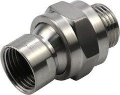 Brushed Nickel Shower Head Swivel Ball 360°Brass Chrome Shower Head Elbow Adapte