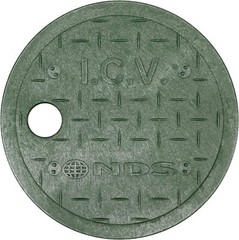 6 In Round Valve Box Overlapping ICV Cover Irrigation Control Sprinkler Black
