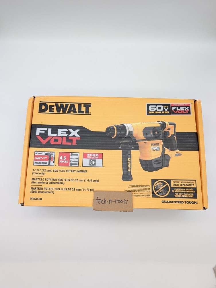DeWalt FLEXVOLT 60V MAX 1-1/4 in. Cordless SDS PLUS Rotary Hammer (TOOL ONLY)