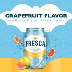 Fresca grapefruit citrus Soda Pop, 12 fl oz, 12 Pack Cans…..