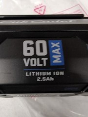 Cub Cadet Battery 60V Volt MAX Lithium Ion 2.5 AH Battery Pack CC6025