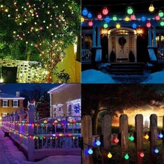 23Ft 50 LED Outdoor Solar Powered String Lights for Patio Yard Porch Party Decor