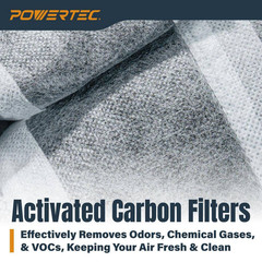 1-Micron Activated Carbon Inner Air Filter for AF1044 AF1045/ WEN 3417 AF1270/ P