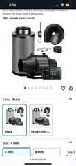 VIVOSUN Smart Air Filtration PRO G4 Kit 4″ Inline Duct Fan Carbon Filter w/ E42A