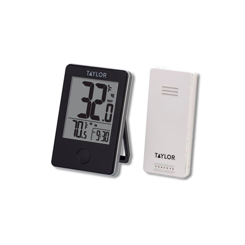 Taylor Digital Thermometer Plastic Black 7.68 in 1730